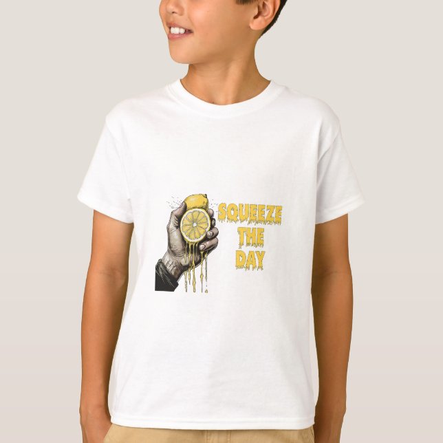 Camiseta Esprema O Limão Do Dia Pun (Frente)