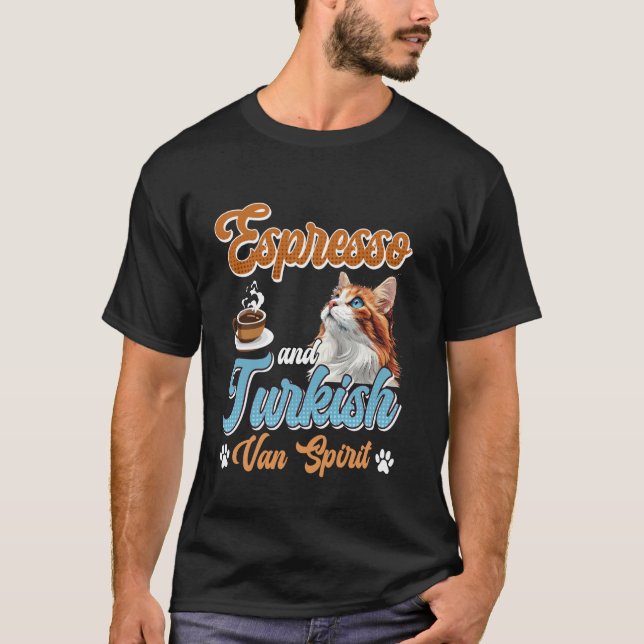 Camiseta ESPRESSO E ESPÍRITO DE BAUNILHA TURCA Cat Daddy Co (Frente)