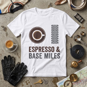 Camiseta Espresso e Milhas Base Ciclista Amante de Café