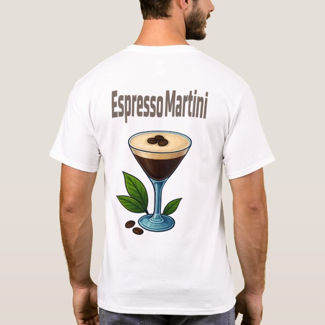Camiseta Espresso Martini T-Shirt – Bold Coffee Cocktail (Verso)