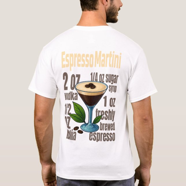 Camiseta Espresso Martini T-Shirt – Bold Coffee Cocktail (Verso)