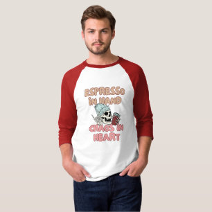 Camiseta Espresso na Mão, Caos no Coração