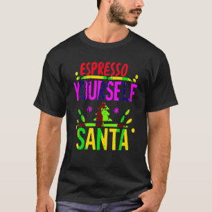 Camiseta ESPRESSO PAPAI NOEL O Ano Novo da Árvore NATAL Co