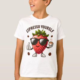 Camiseta Espresso para o Max - Café de Morango