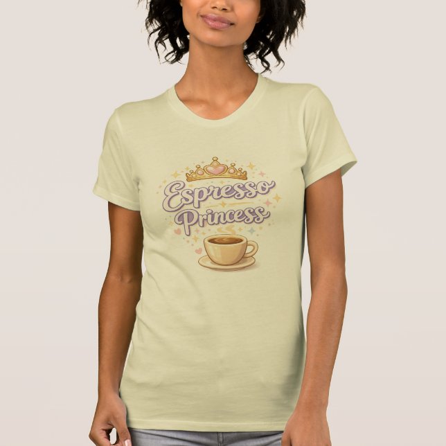 Camiseta Espresso Princess Cute Coffee Graphic T-Shi (Frente)