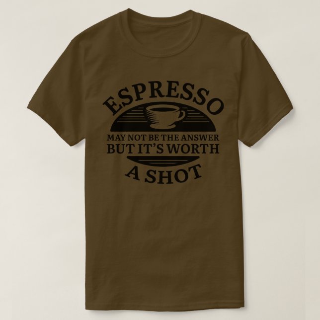 Camiseta Espresso Shot (Frente do Design)