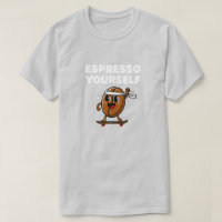 Espresso Você Mesmo Café Skater de Desenho Animado