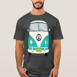 Camiseta Espuma do Mar da Revolução de Hippie