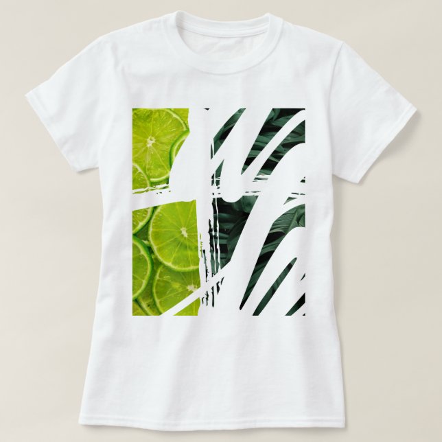 Camiseta Espumante Impressão verde (Frente do Design)
