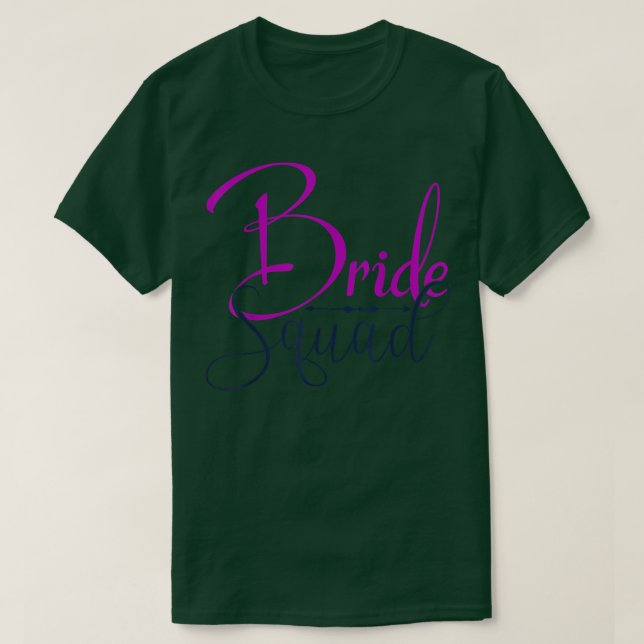 Camiseta Esquadra da Noiva Combinando Fofo Para Festa de De (Frente do Design)