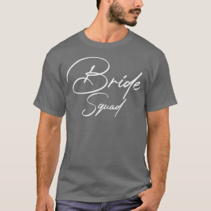 Camiseta Esquadra da Noiva da Mulher Equipe Noiva Despedida