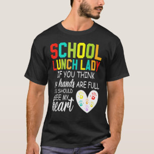 Camiseta Esquadra da Senhora do Almoço Escolar Equipe do Re