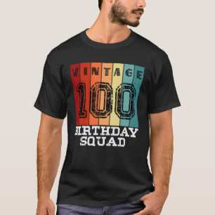 Camiseta Esquadra de Aniversário de 100 anos, 100ª Vintage 