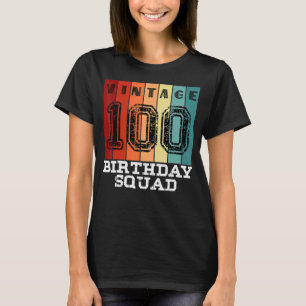 Camiseta Esquadra de Aniversário de 100 anos, 100ª Vintage