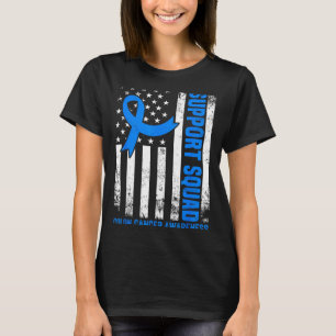 Camiseta Esquadra de apoio bandeira americana eua câncer de