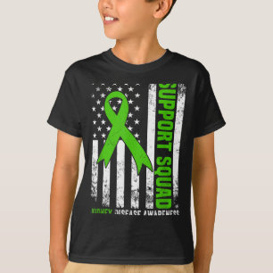 Camiseta Esquadra de apoio bandeira americana fita verde ri