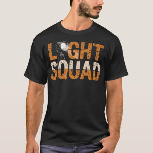 Camiseta Esquadra de Luz do Teatro Equipe de Holofote Equip