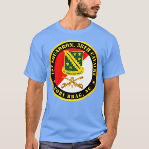 Camiseta Esquadrão 1rua 38º Cavalaria Fort Bragg NC w DUI C