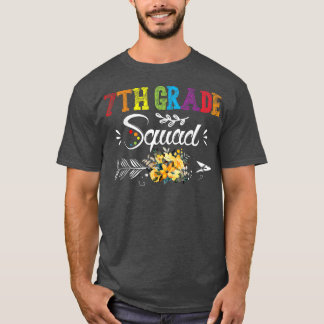 Camiseta Esquadrão 7 Dabbing Unicorn de volta à escola