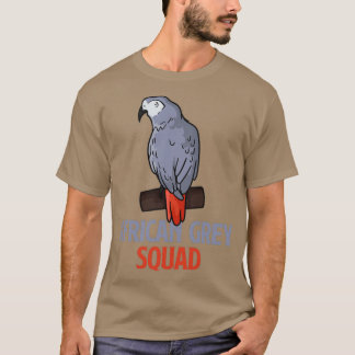 Camiseta Esquadrão Africano de Cinzas Engraçado Equipe de D