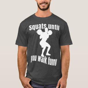 Camiseta Esquadrão Até Andar Engraçados Exercícios De Malha
