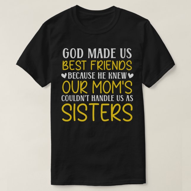Camiseta Esquadrão BFF Bestie de Amizade para Nunca Mais Am (Frente do Design)