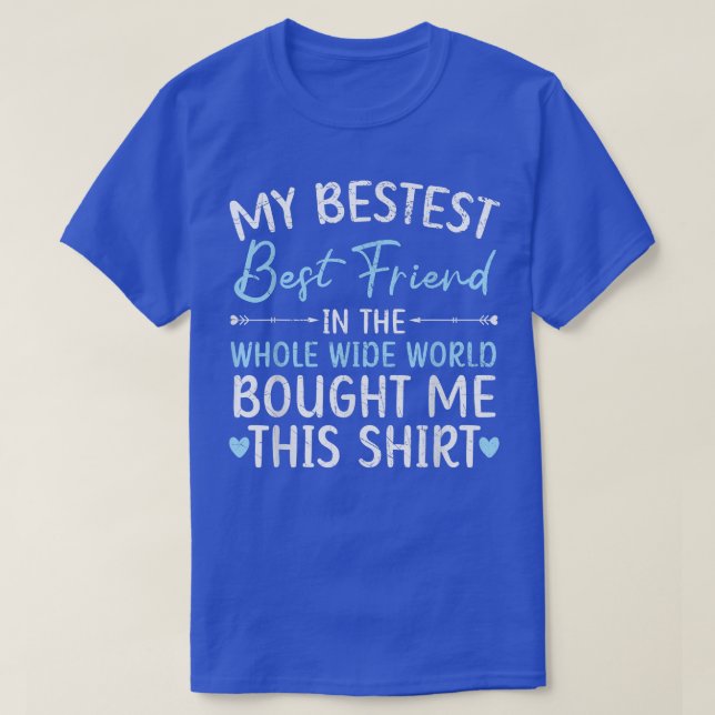 Camiseta Esquadrão BFF Bestie de Amizade para Nunca Mais Am (Frente do Design)