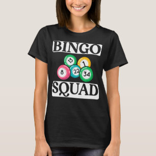 Camiseta Esquadrão Bingo Engraçado Dizendo Bingo