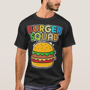 Camiseta Esquadrão Burger Cheeseburger Equipe Rápida Exérci