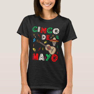 Camiseta Esquadrão Cinco De Mayo Festa Mexicana Sombrero Mu