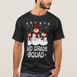 Camiseta Esquadrão da 2ª Série Chapéu de Papai Noel Flanela