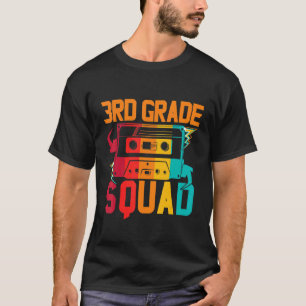 Camiseta Esquadrão da 3ª Série Retro Boombox dos Anos 80 Pr