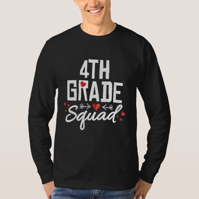 Camiseta Esquadrão da 4ª Série  Quarto Equipe de Professor  (Frente)