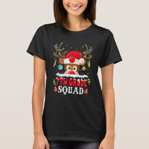 Camiseta Esquadrão da 7ª Série Chapéu de Papai Noel Rena Pl