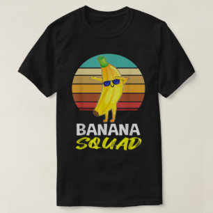 Camiseta Esquadrão da Banana Engraçado Design Retro
