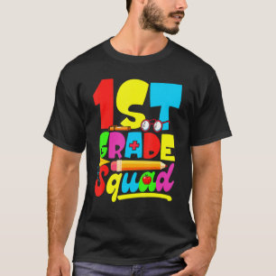 Camiseta Esquadrão Da Classe 1rua Primeiro Dia Da Escola De