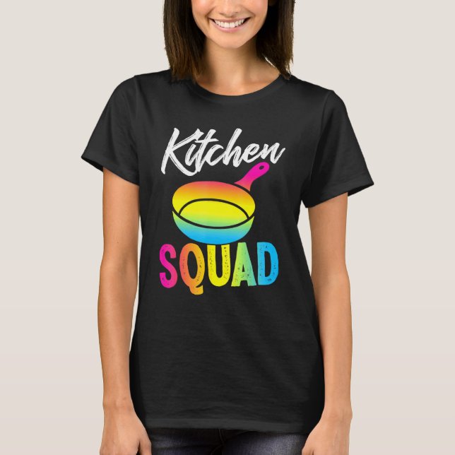 Camiseta Esquadrão da cozinha legal - Pansexual Cor Pan Cui (Frente)