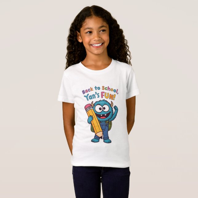 Camiseta "Esquadrão da Escola Monstro: De Volta à Diversão! (Frente Completa)