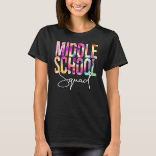 Camiseta Esquadrão Da Escola Secundária Tie Dye De Volta À