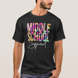 Camiseta Esquadrão Da Escola Secundária Tie Dye De Volta À