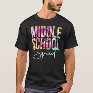 Camiseta Esquadrão Da Escola Secundária Tie Dye De Volta À