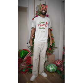 Camiseta Esquadrão da família de Natal red Santa hat person