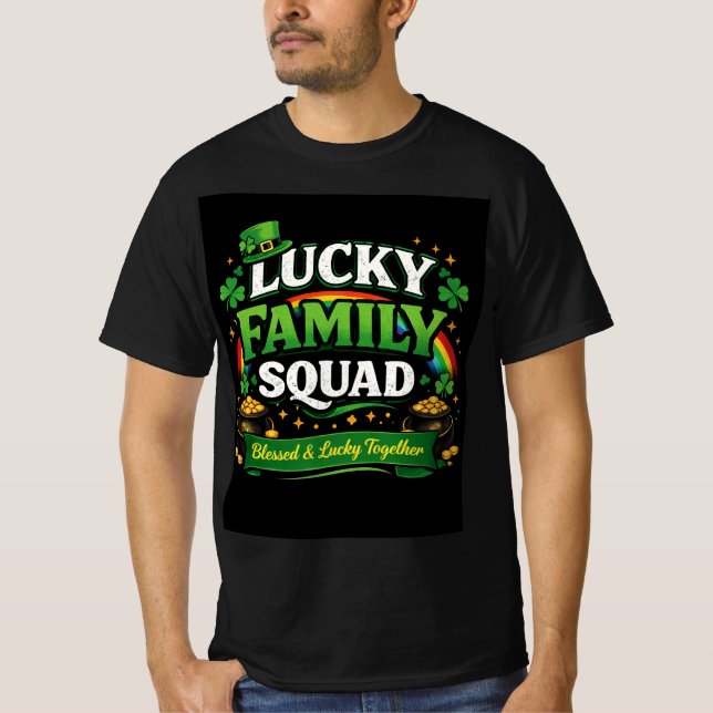 Camiseta Esquadrão da Família Sortuda (Frente)