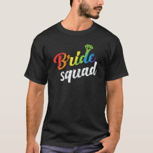 Camiseta Esquadrão da Noiva Banho de Noiva Dama de Honra Ga