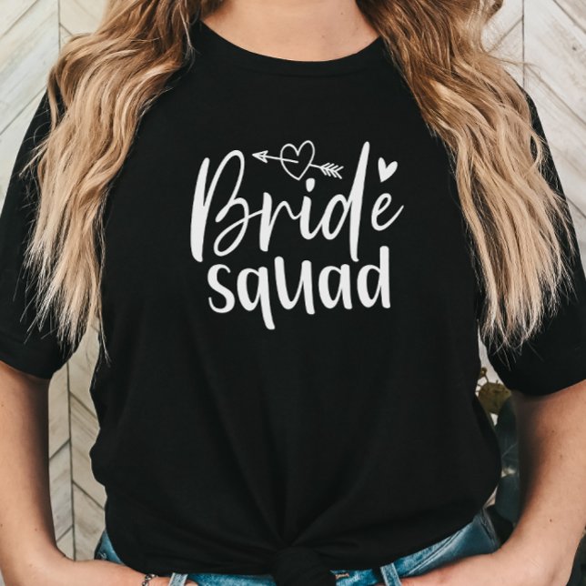 Camiseta Esquadrão da Noiva Despedida de Solteira (Bride Squad Bridesmaid Tshirt)