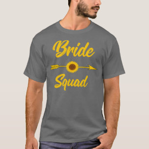 Camiseta Esquadrão da Noiva Despedida do Partido Bridal Sun