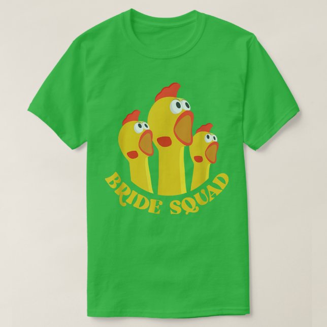 Camiseta Esquadrão da Noiva para Festa de Despedida de Solt (Frente do Design)
