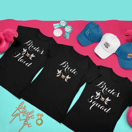 Camiseta Esquadrão da Noiva Personalizado Amorzinho Batchel