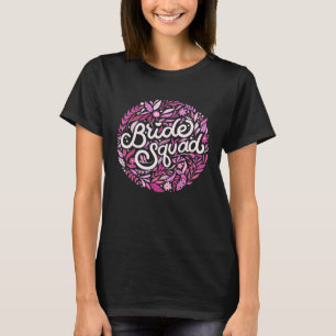 Camiseta Esquadrão da Noiva Solteira Floral