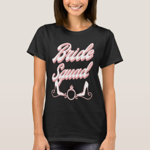 Camiseta Esquadrão da Noiva Vintage Retro Festa de Despedid